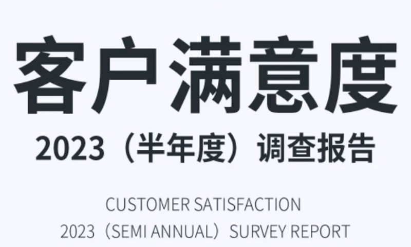 2023上半年客户满意度调查报告出炉